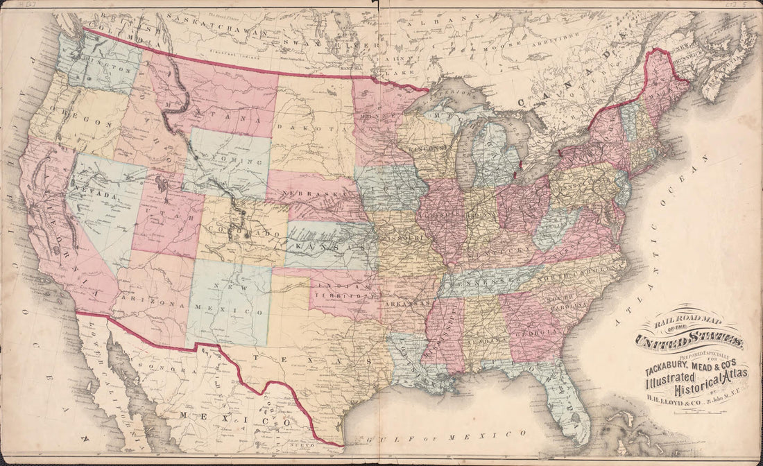 This old map of United States from New Historical Atlas of Cumberland Co., New Jersey : from 1876 was created by D. J. Stewart in 1876