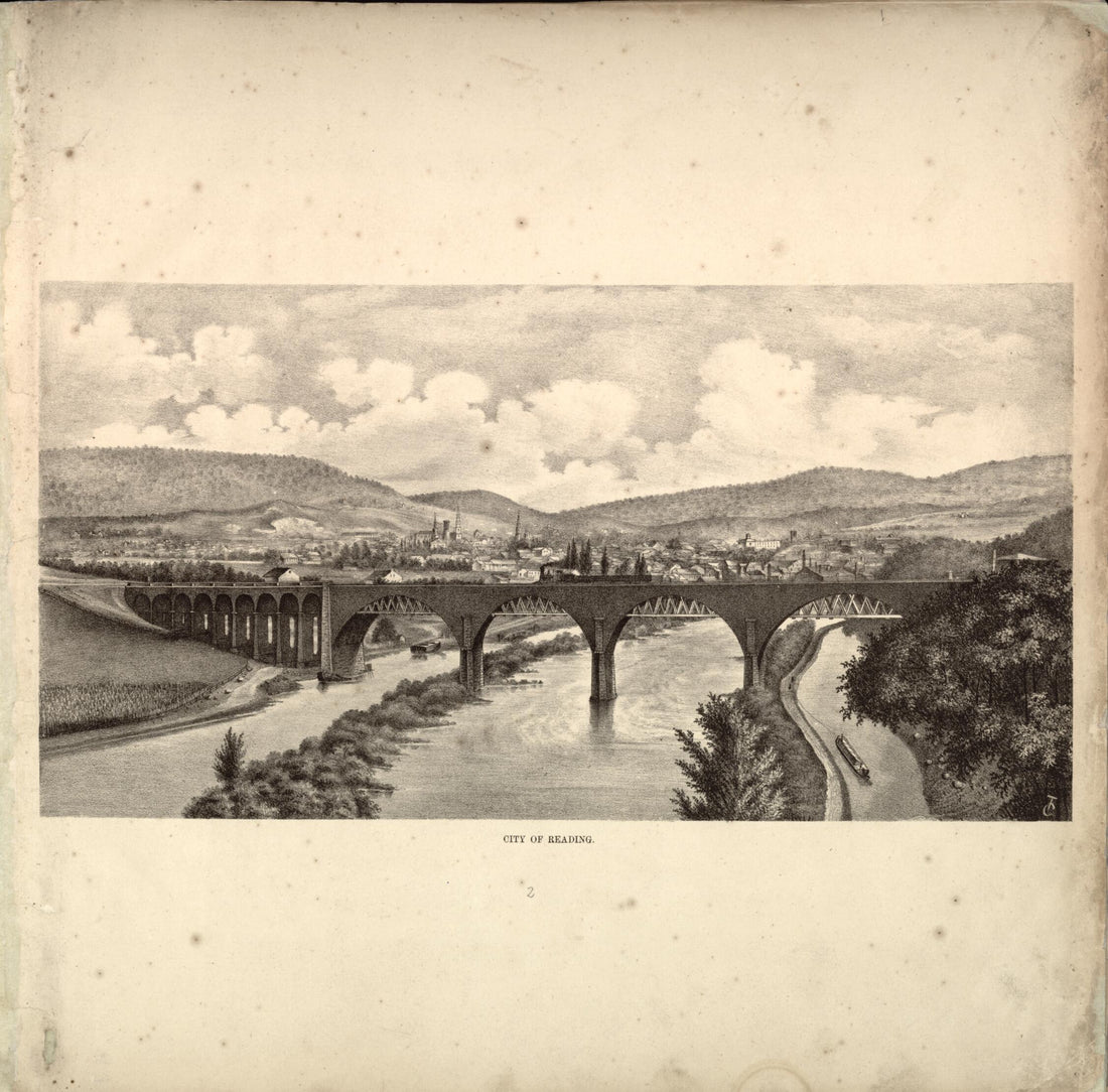 This old map of City of Reading from Berks County from 1862 was created by L. Fagan in 1862