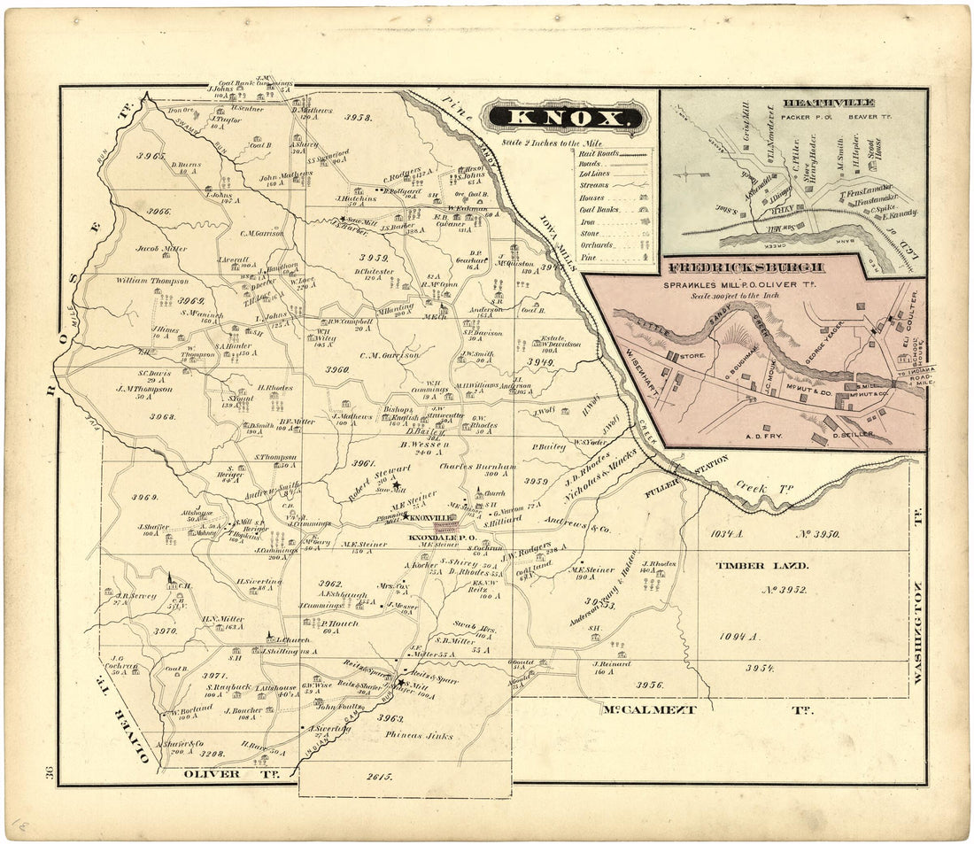 This old map of Knox from Caldwell&