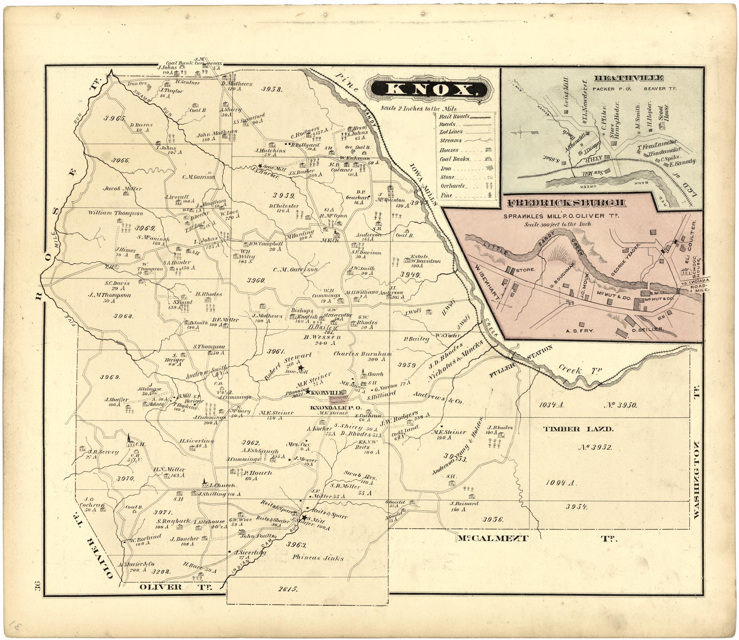 This old map of Knox from Caldwell&