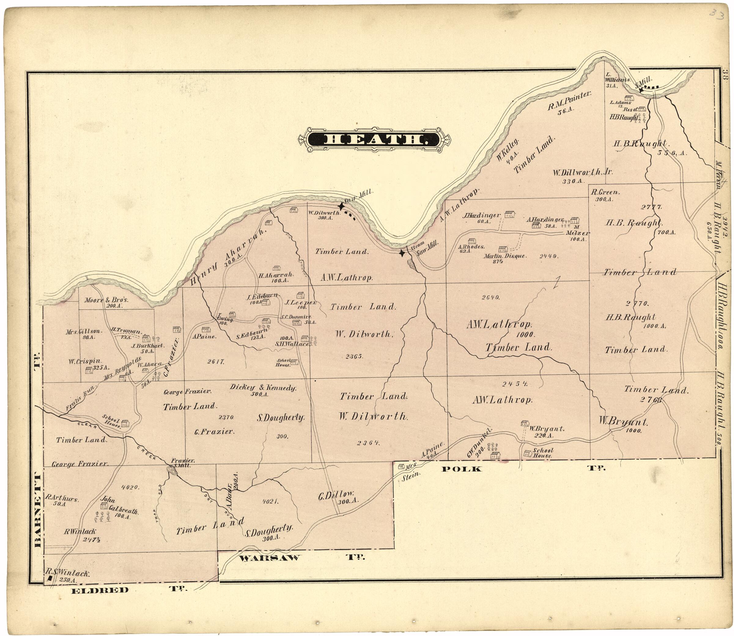 This old map of Heath from Caldwell&