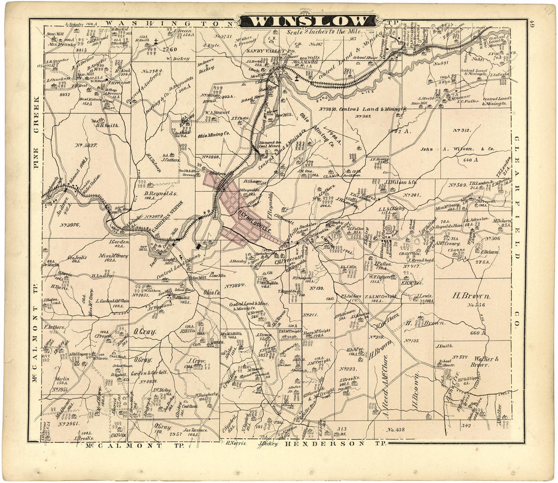 This old map of Winslow from Caldwell&