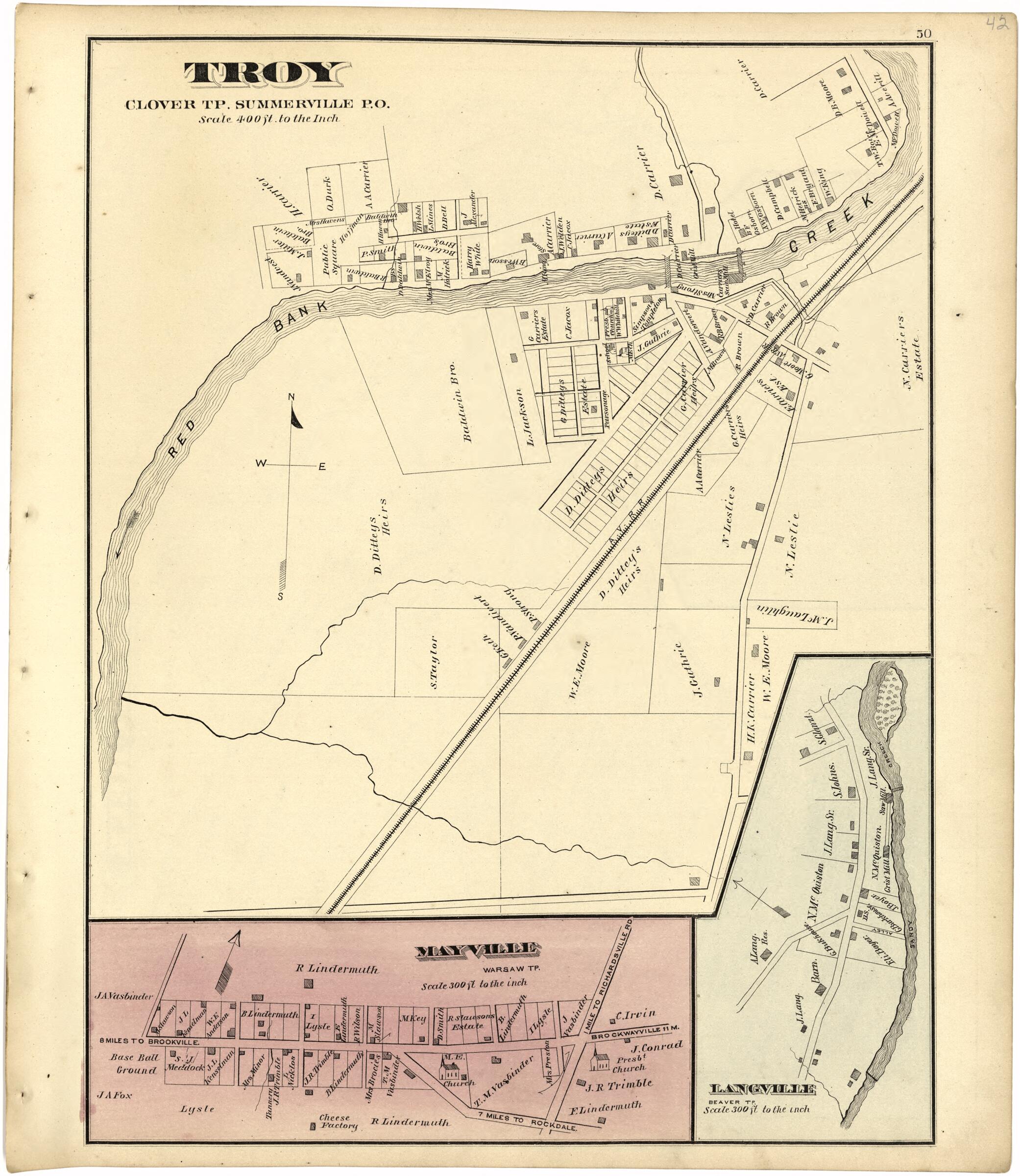 This old map of Troy from Caldwell&