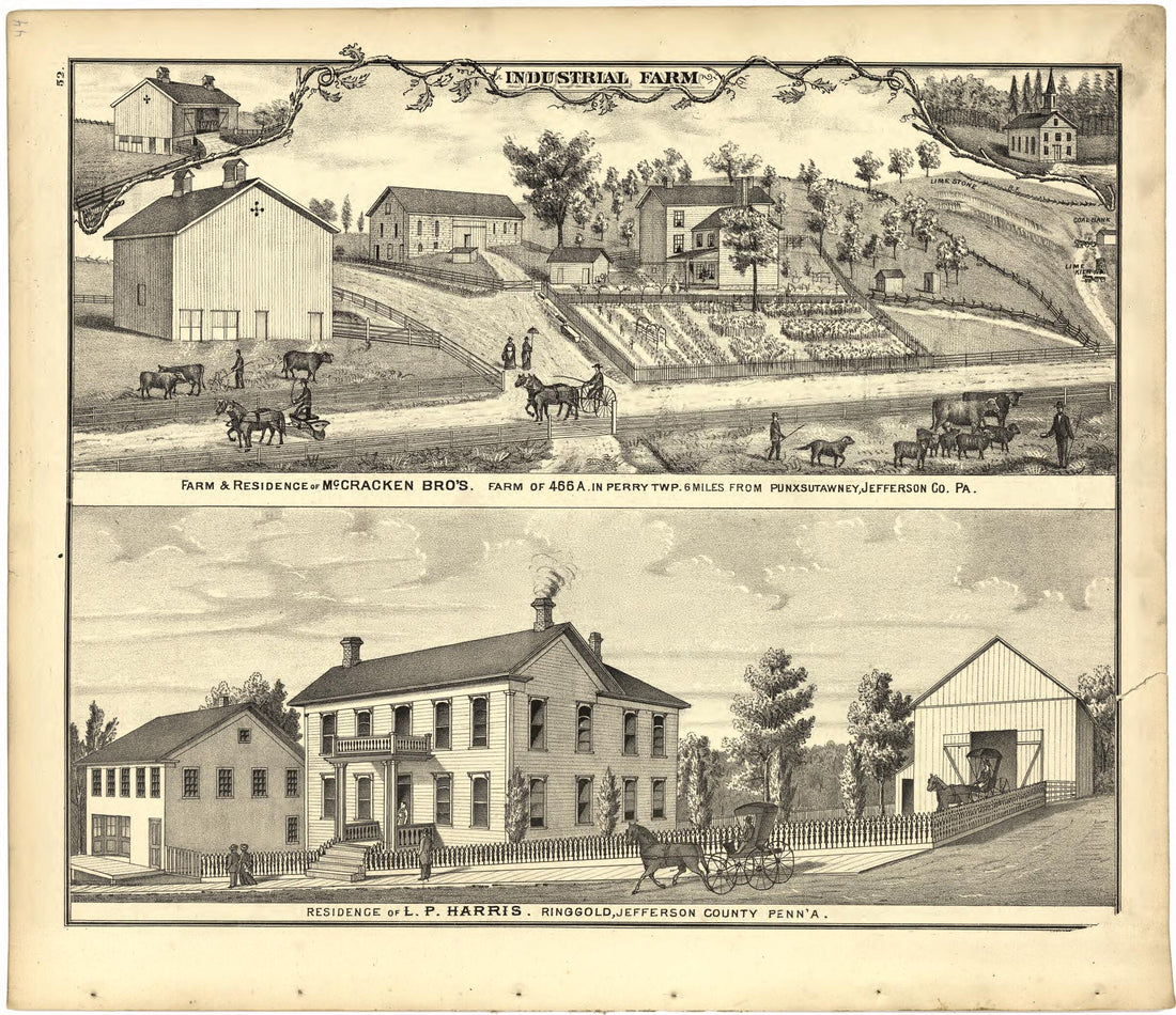 This old map of Industrial Farm from Caldwell&