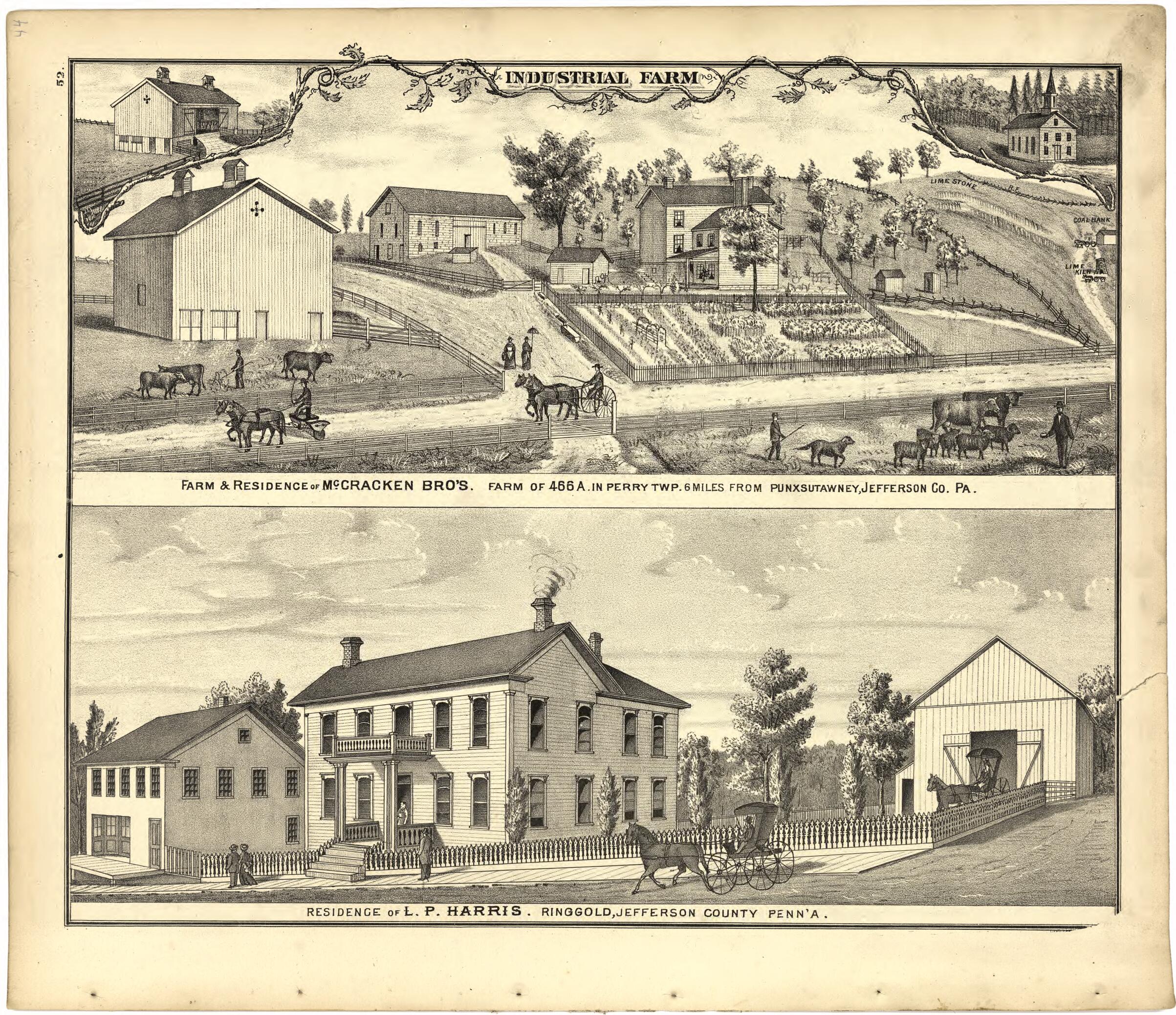 This old map of Industrial Farm from Caldwell&