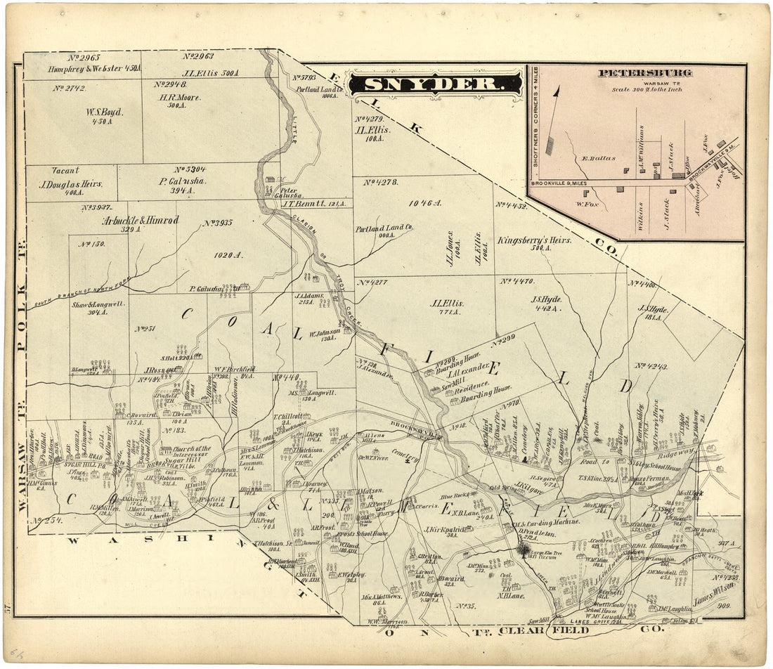 This old map of Snyder from Caldwell&