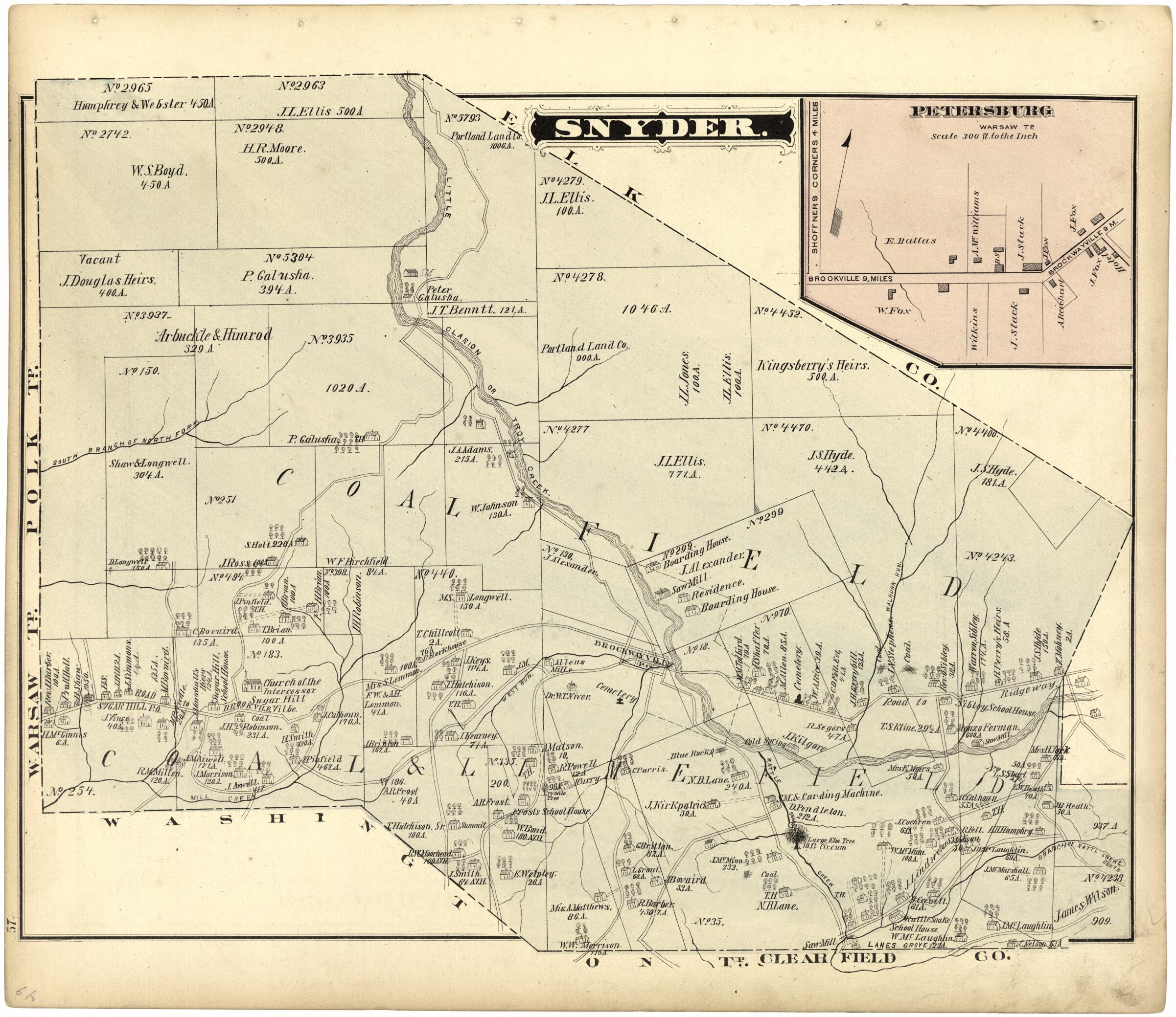 This old map of Snyder from Caldwell&
