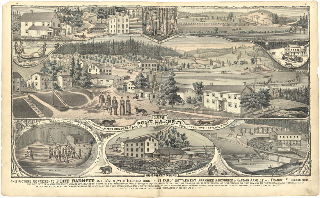 This old map of Port Barnett from Caldwell&