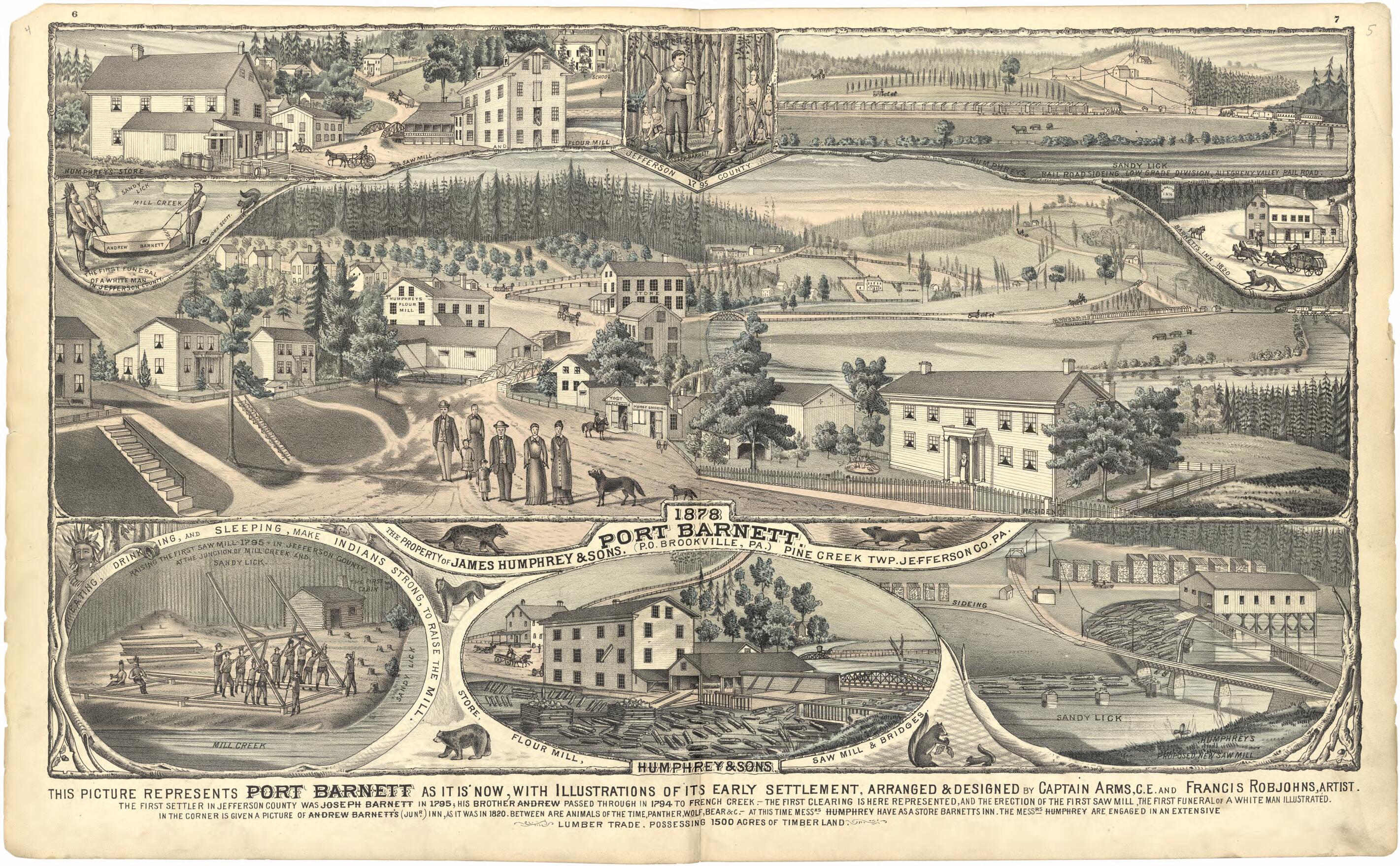 This old map of Port Barnett from Caldwell&