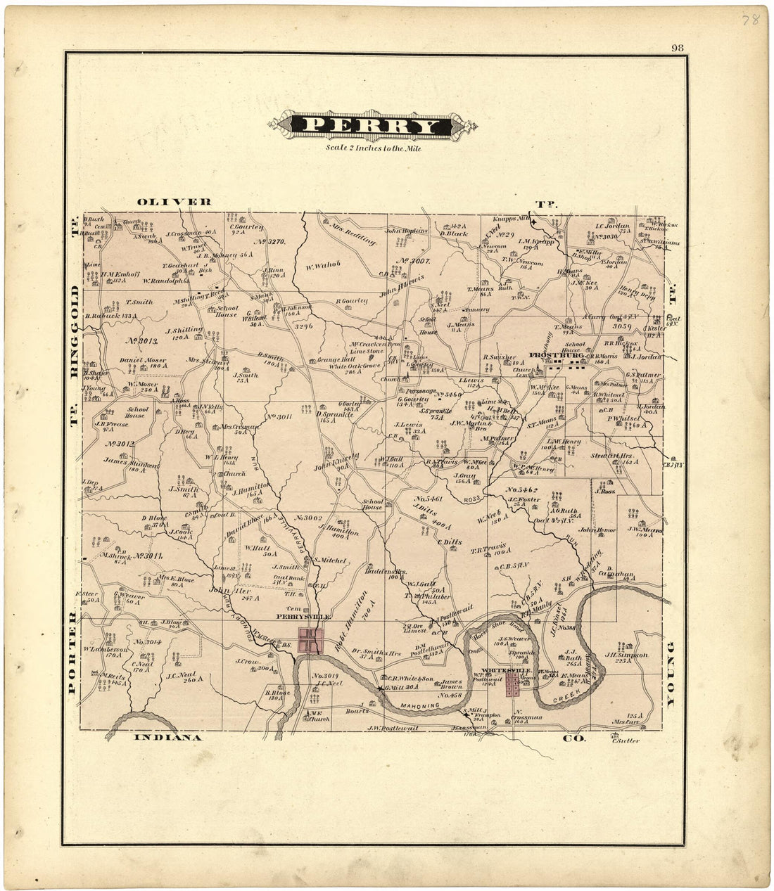 This old map of Perry from Caldwell&