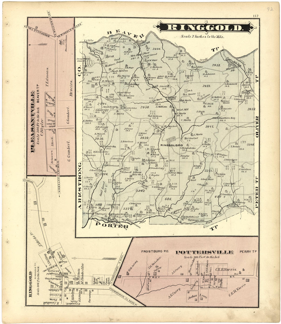 This old map of Ringgold from Caldwell&