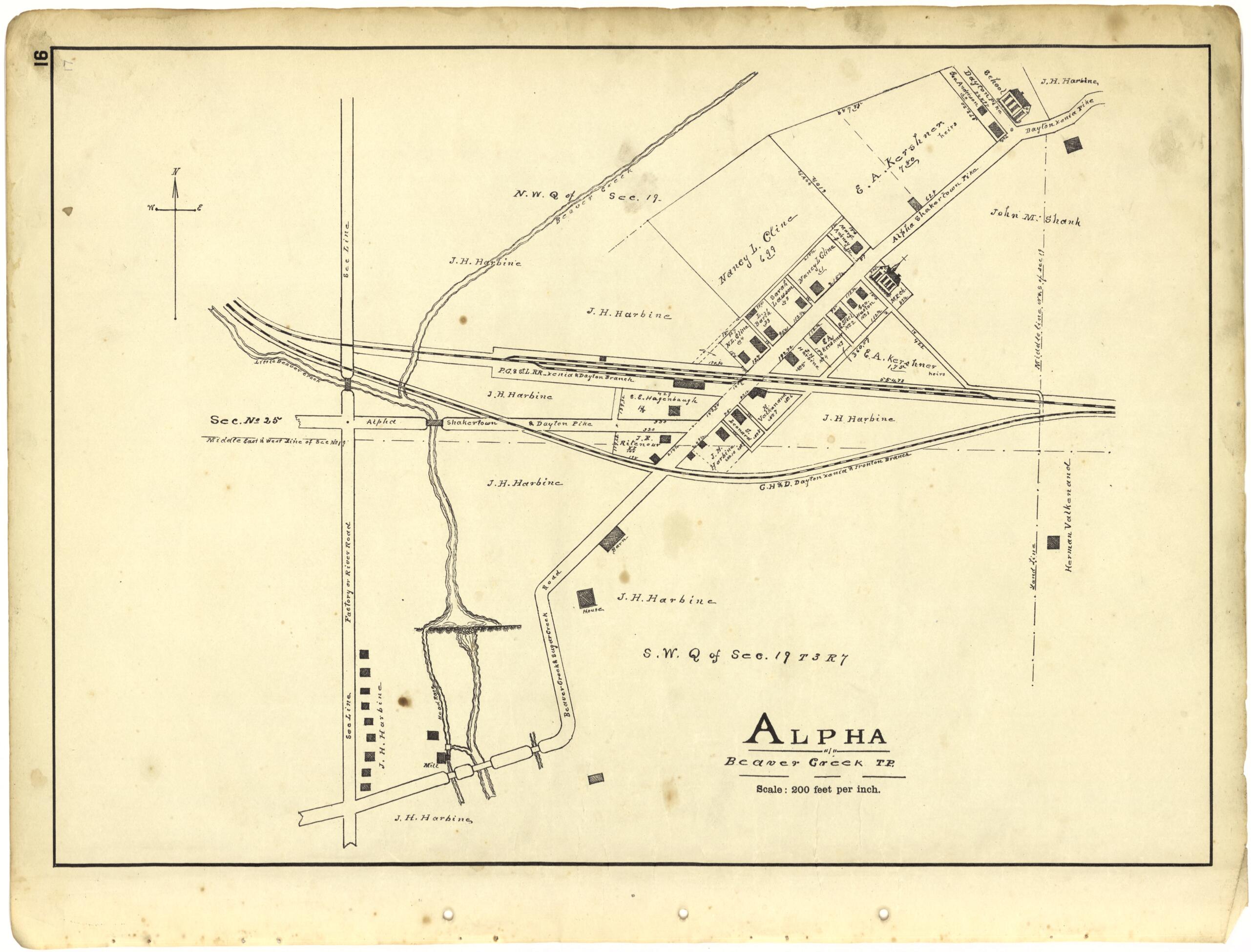 This old map of Alpha from Riddell&