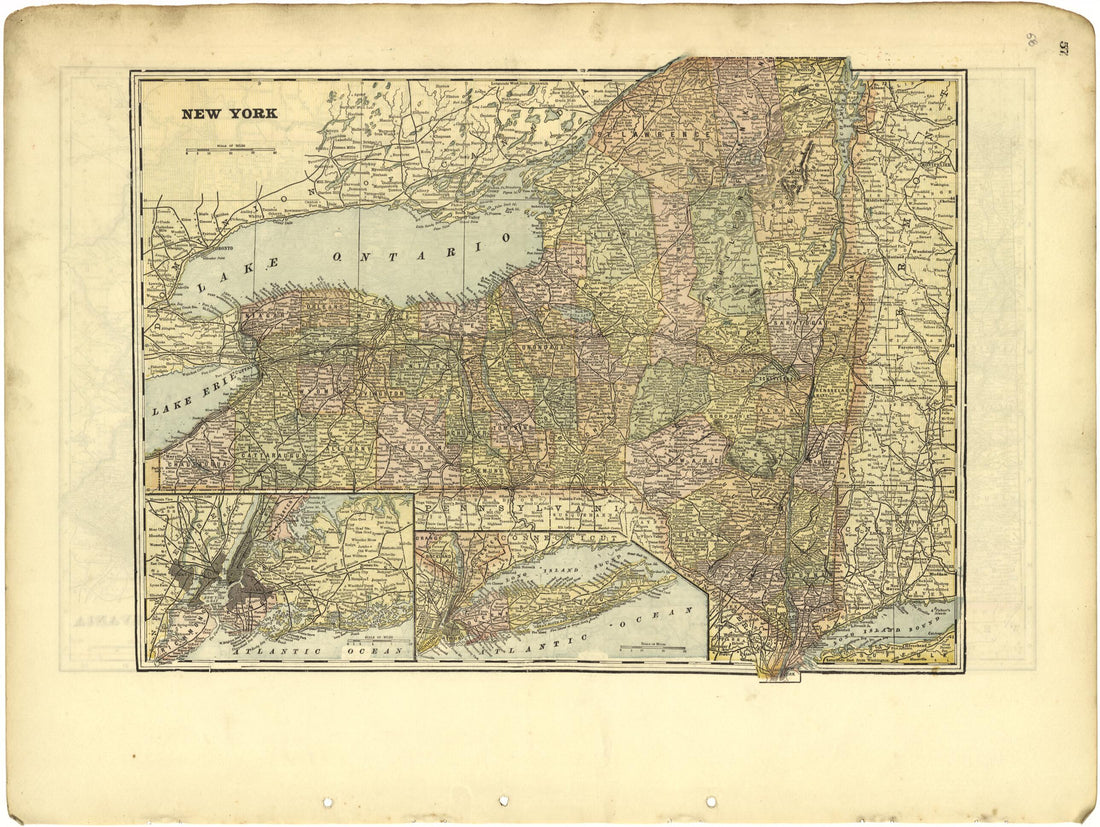 This old map of New York from Riddell&