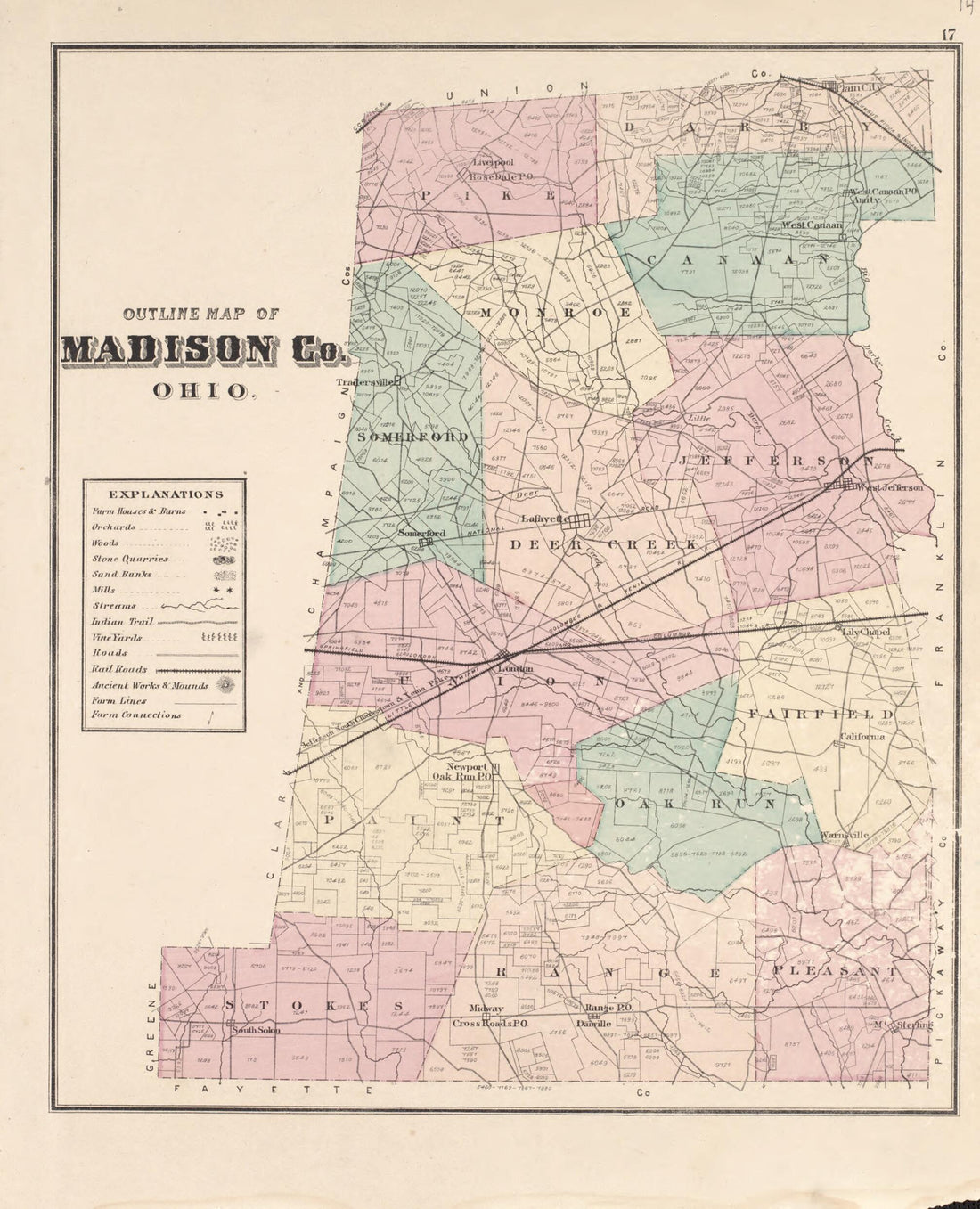 This old map of Madison County from Caldwell&