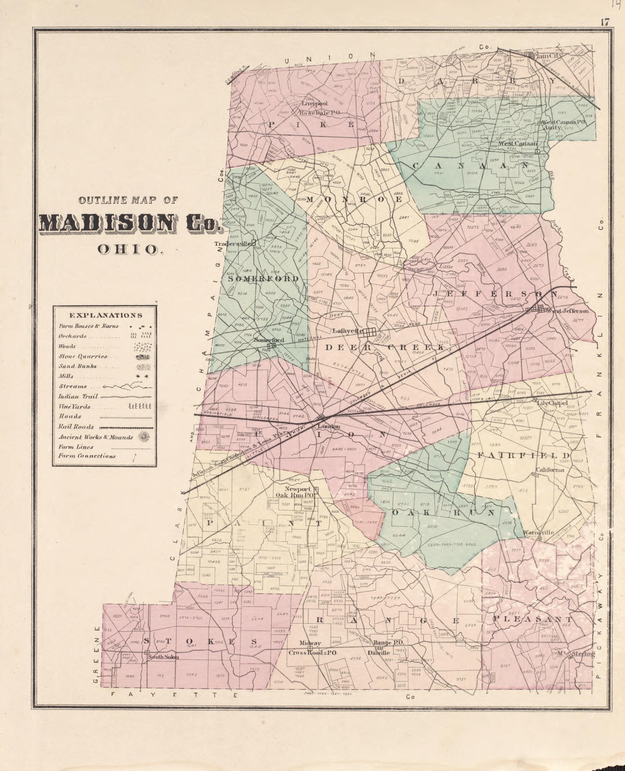 This old map of Madison County from Caldwell&