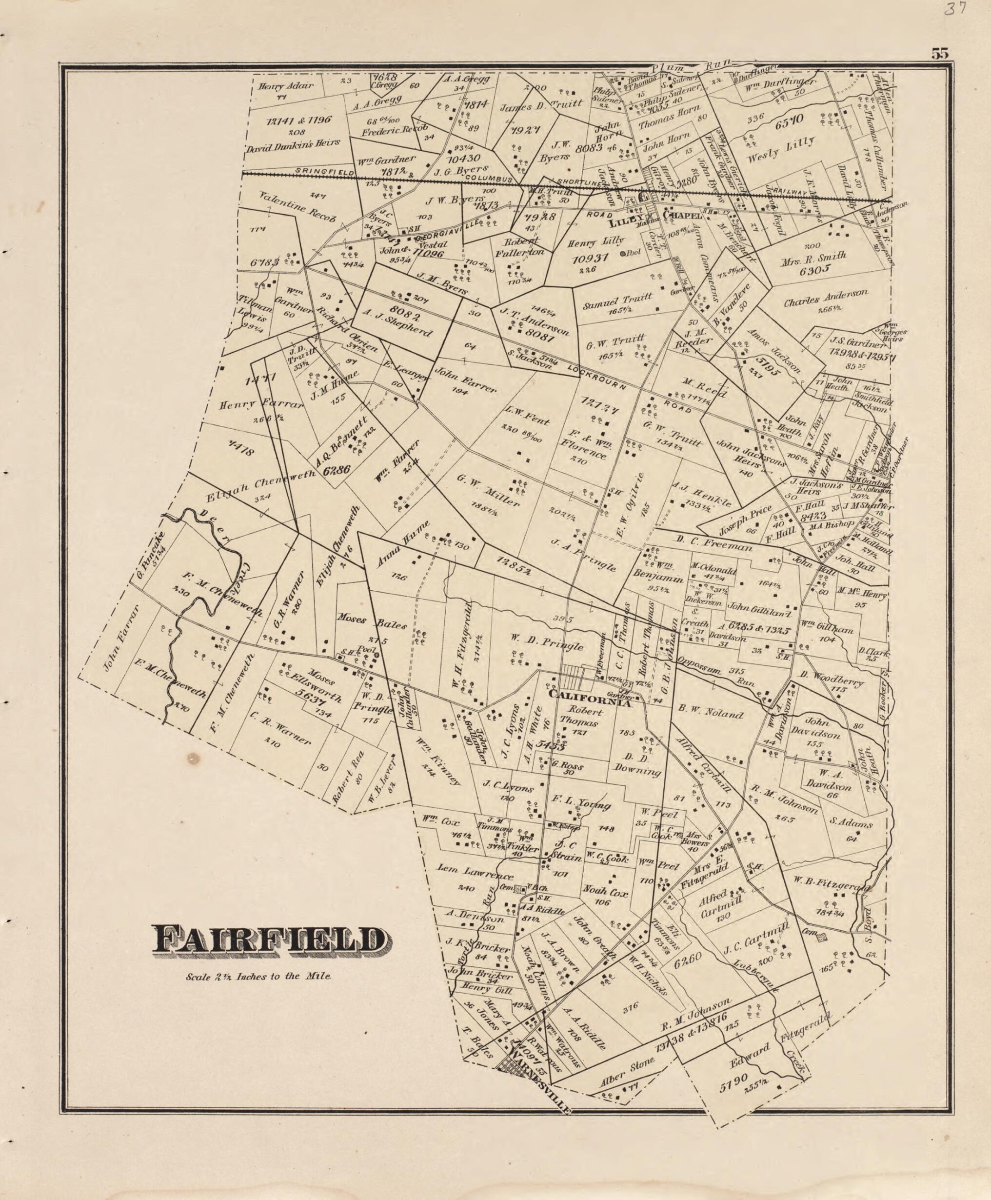 This old map of Fairfield from Caldwell&