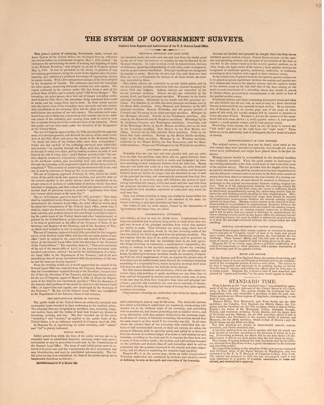 This old map of The System of Government Surveys from Plat Book of Preble County, Ohio from 1912 was created by Albert Volk in 1912