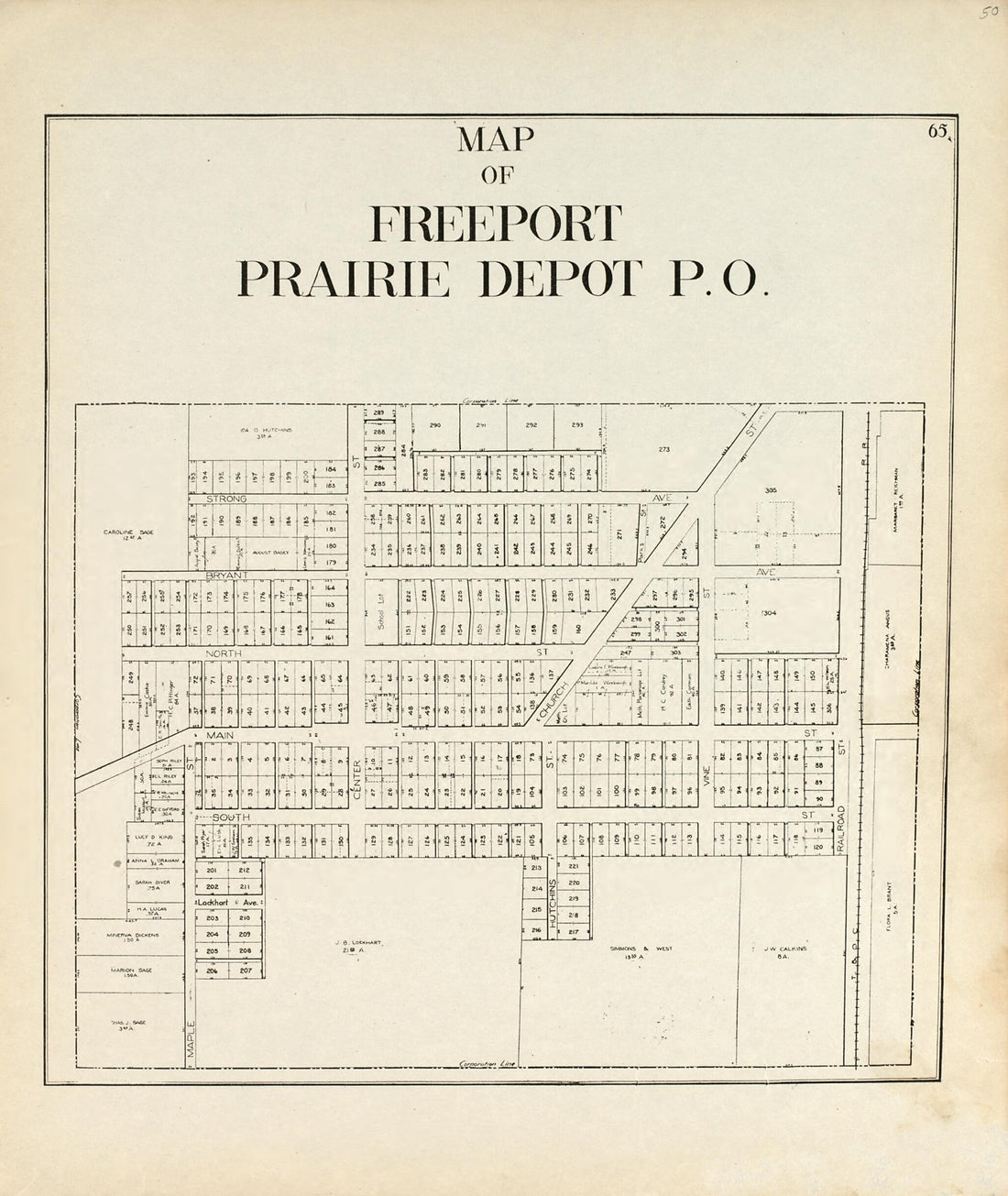 This old map of Map of Freeport Prairie Depot P.O. from an Atlas of Wood County, Ohio from 1912 was created by Maumee Valley Map Co in 1912