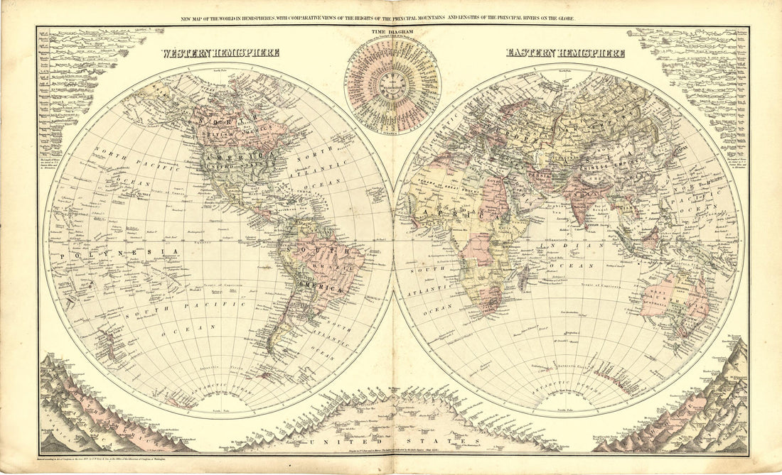 This old map of Map of World from Atlas of Williams County, Ohio from 1894 was created by J. M. (James M.) Lathrop in 1894