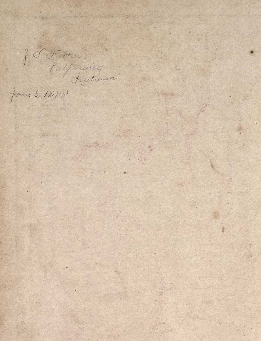 This old map of New Sectional Township Map of Indiana Verso from Hardesty&