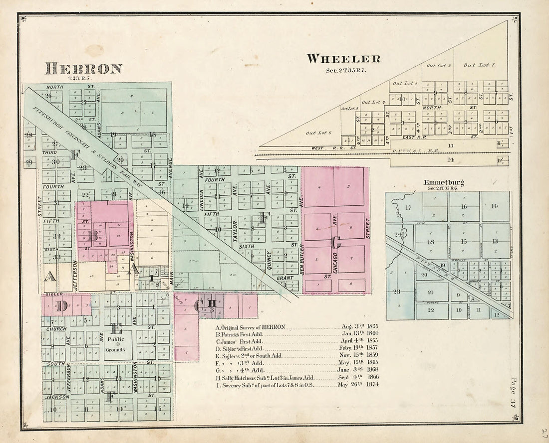 This old map of Porter from Hardesty&
