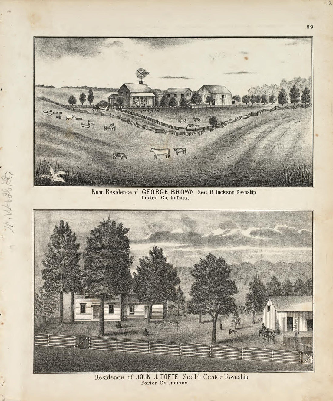 This old map of Map of Union Township from Hardesty&