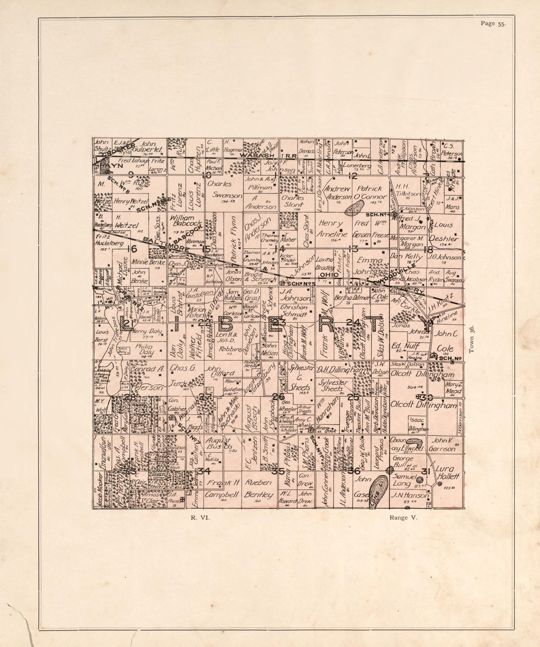 This old map of Liberty from Atlas of Porter County, Indiana : from 1895 was created by Lee and Lee in 1895