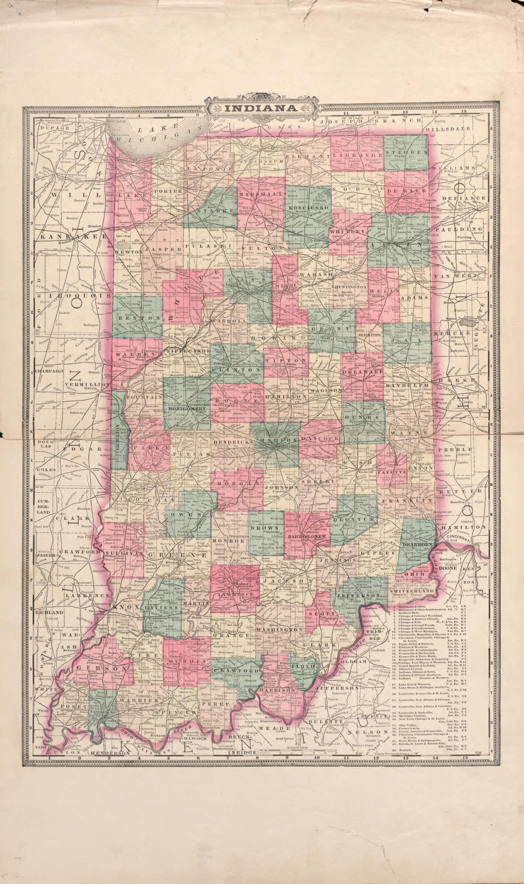 This old map of Indiana from Atlas of Porter County, Indiana : from 1895 was created by Lee and Lee in 1895