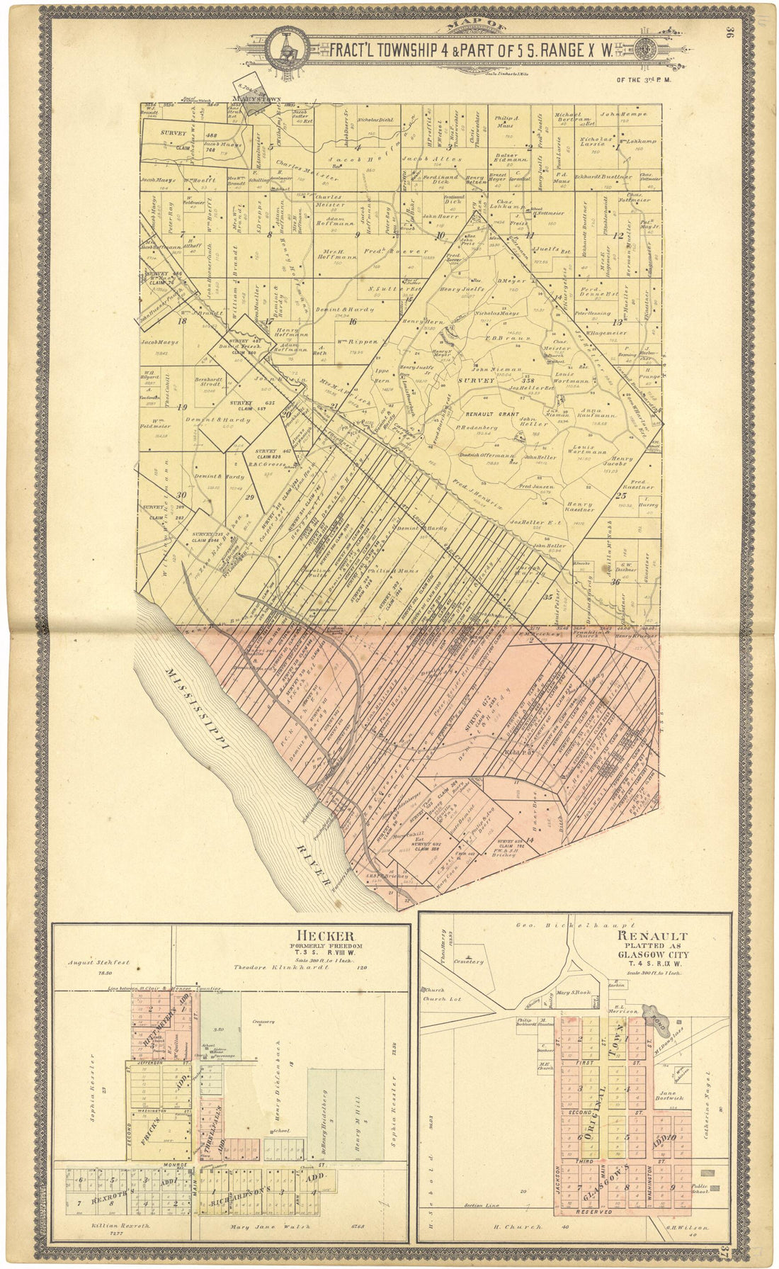 This old map of Map of Fract&