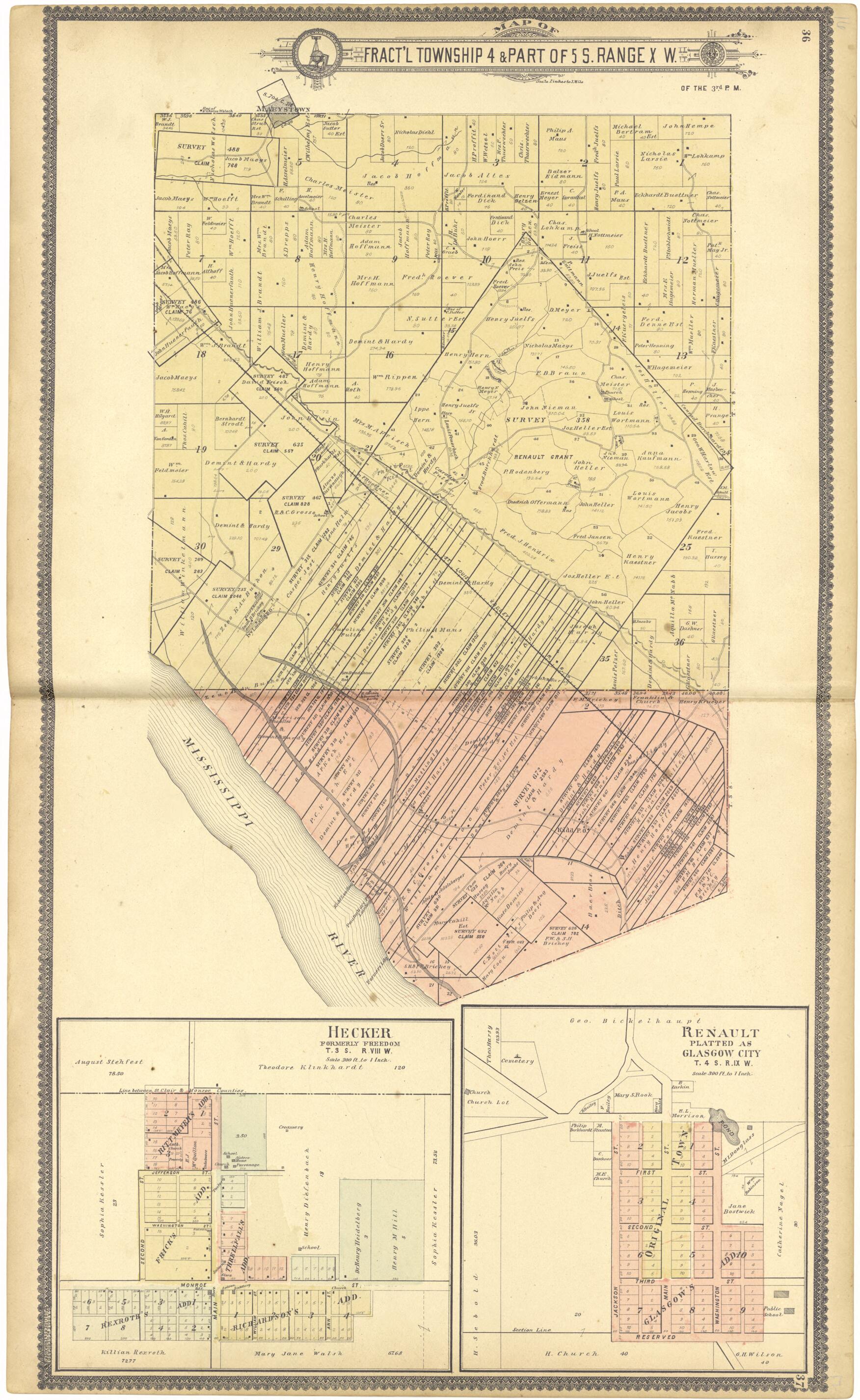 This old map of Map of Fract&