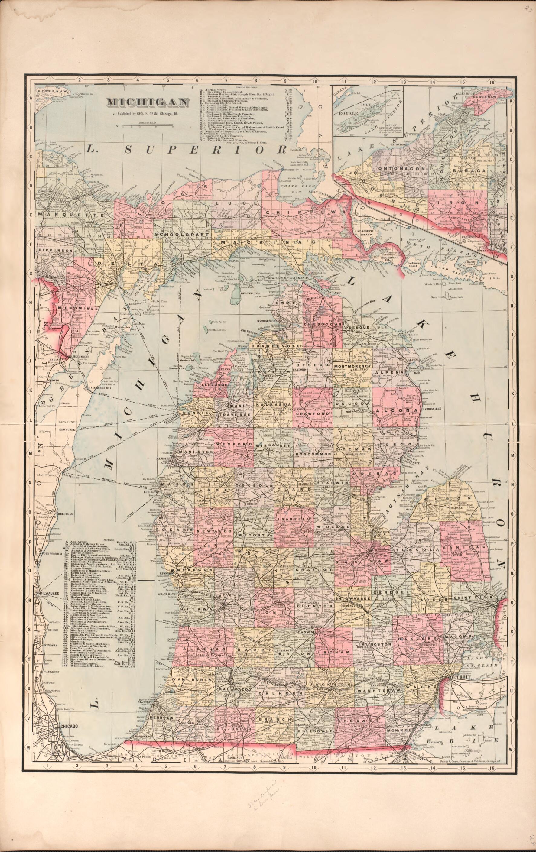 This old map of Prescott/ Beaver from Plat Book of Ogemaw County, Michigan from 1903 was created by P.A. & J.W. Myers (Firm) in 1903