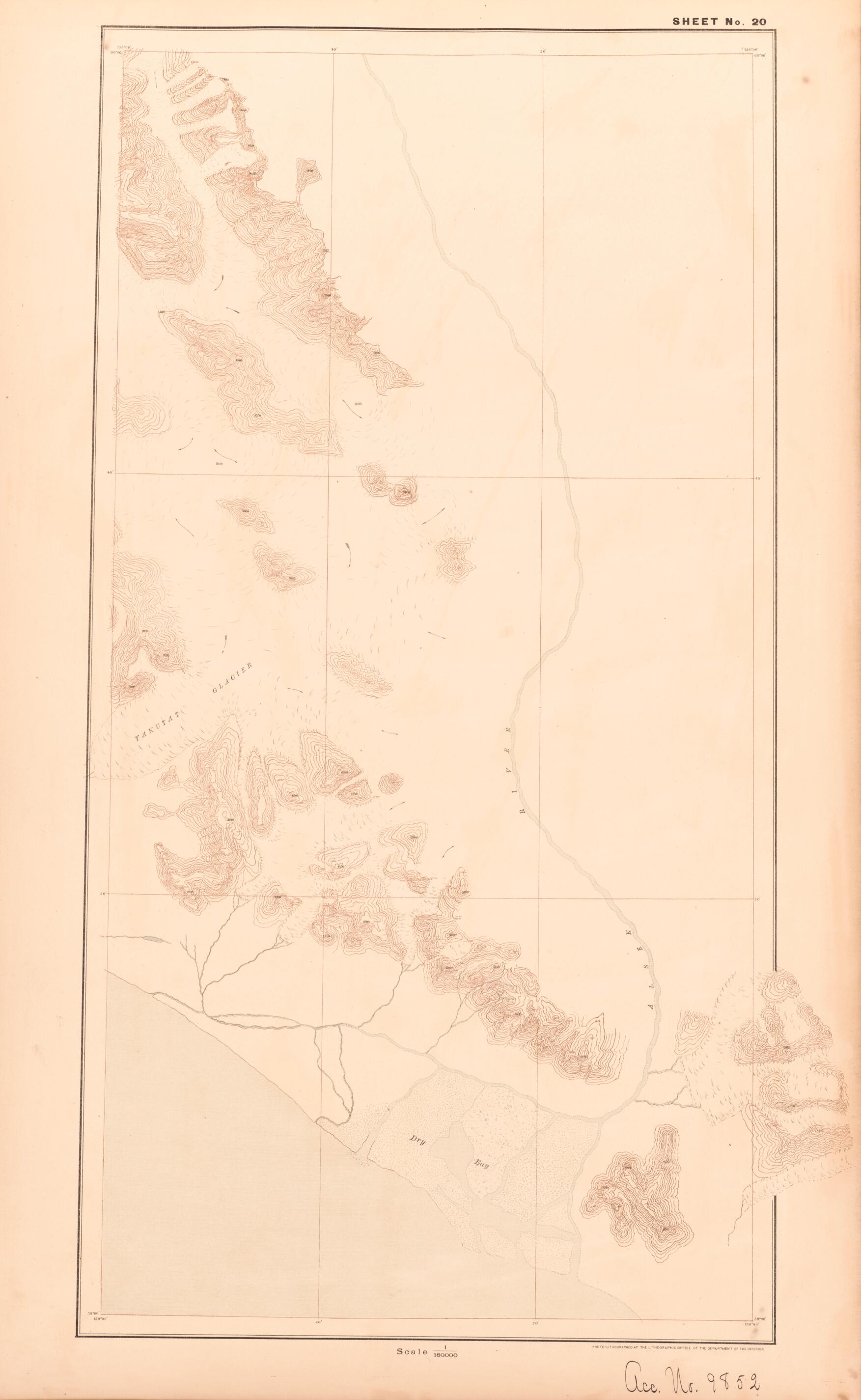 This old map of Sheet 20 from Alaskan Boundary Atlas from 1895 from 1895 was created by International Boundary Commission in 1895