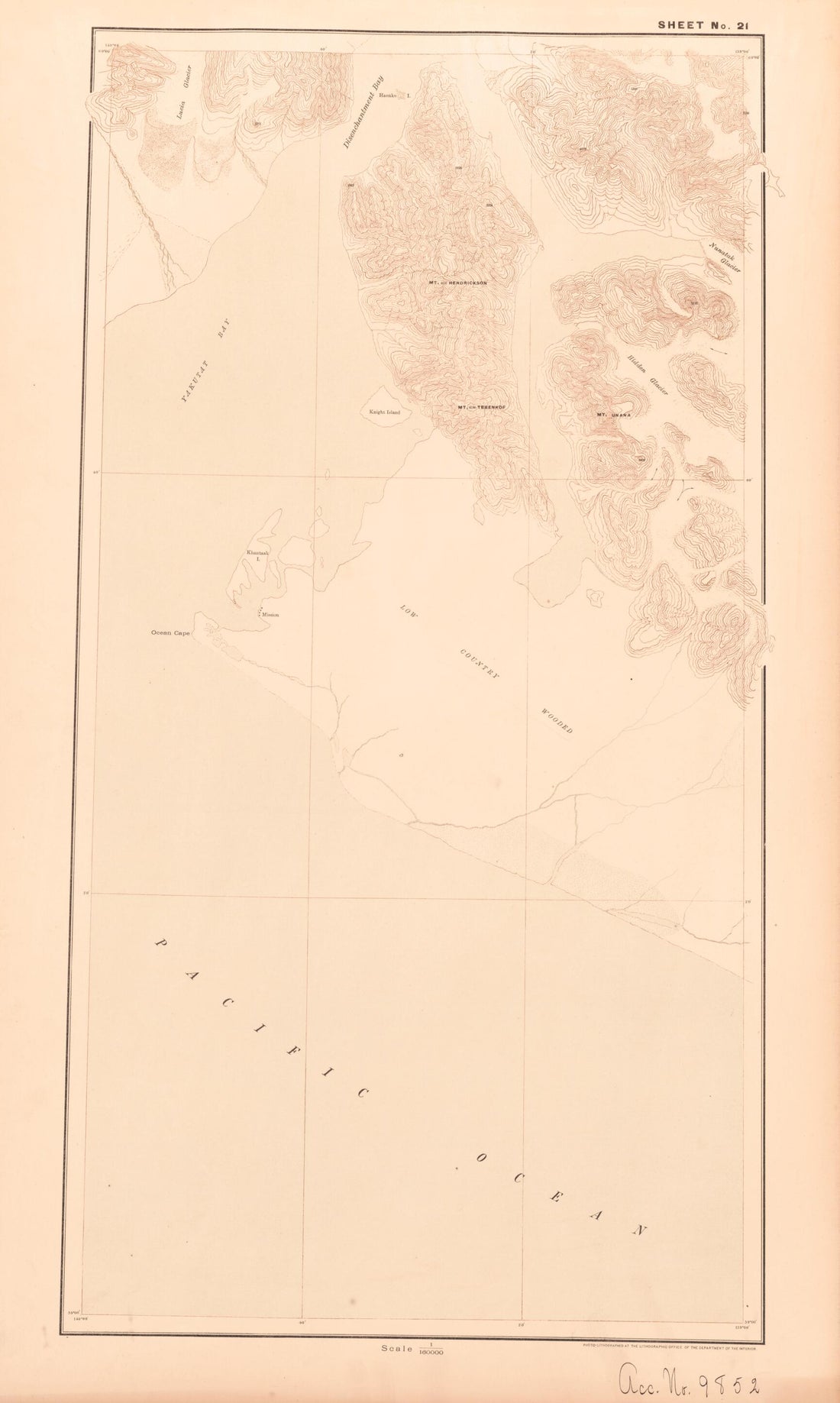 This old map of Sheet 21 from Alaskan Boundary Atlas from 1895 from 1895 was created by International Boundary Commission in 1895