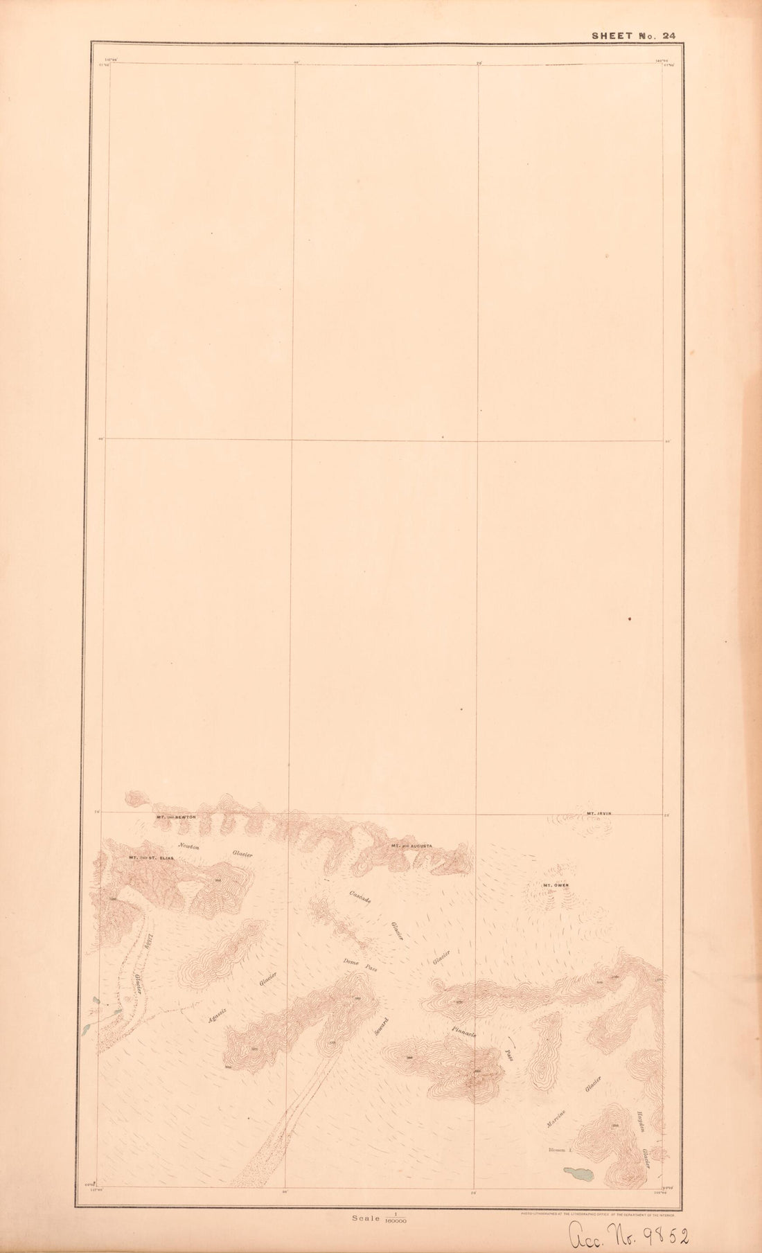 This old map of Sheet 24 from Alaskan Boundary Atlas from 1895 from 1895 was created by International Boundary Commission in 1895