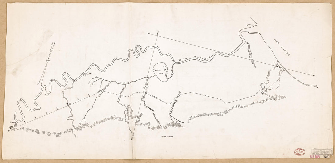 This old map of Sheet 4 - Map of Lower Rio Motagua and Foot Hills to the South, Extending from the Coast to the R. Chachualillo / Compiled from Various Maps, 1928 from Maps of Guatemala-Honduras Boundary. from 1918 was created by in 1918