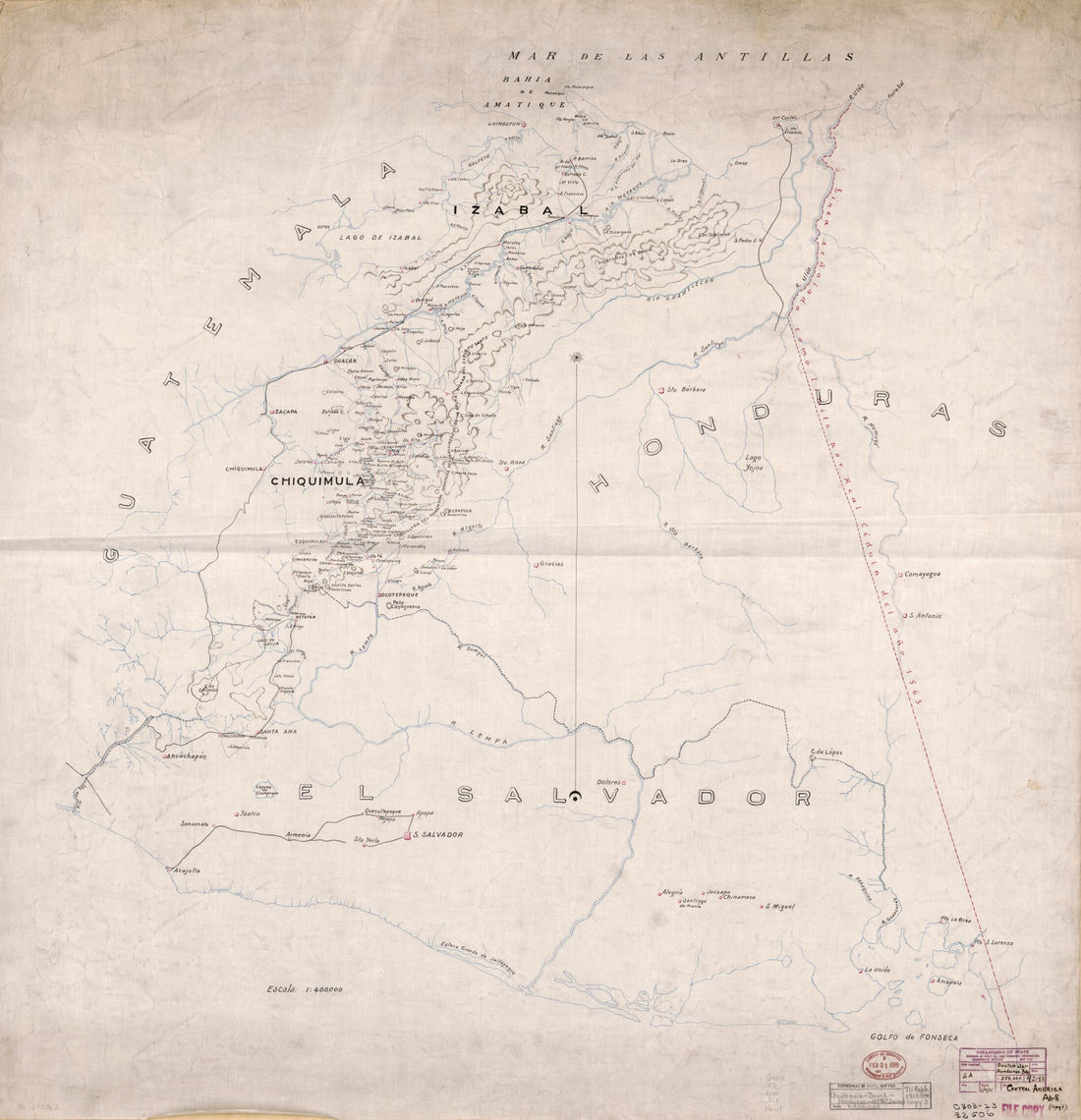 This old map of Sheet 5 - Manuscript Map of Guatemala-Honduras Boundary from Maps of Guatemala-Honduras Boundary. from 1918 was created by in 1918