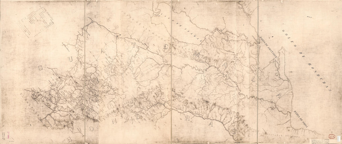 Sheet 6 - Mapa De La Frontera Hondureno-guatemalteca from Maps of Guatemala-Honduras Boundary. 1918 by Relic Map Company