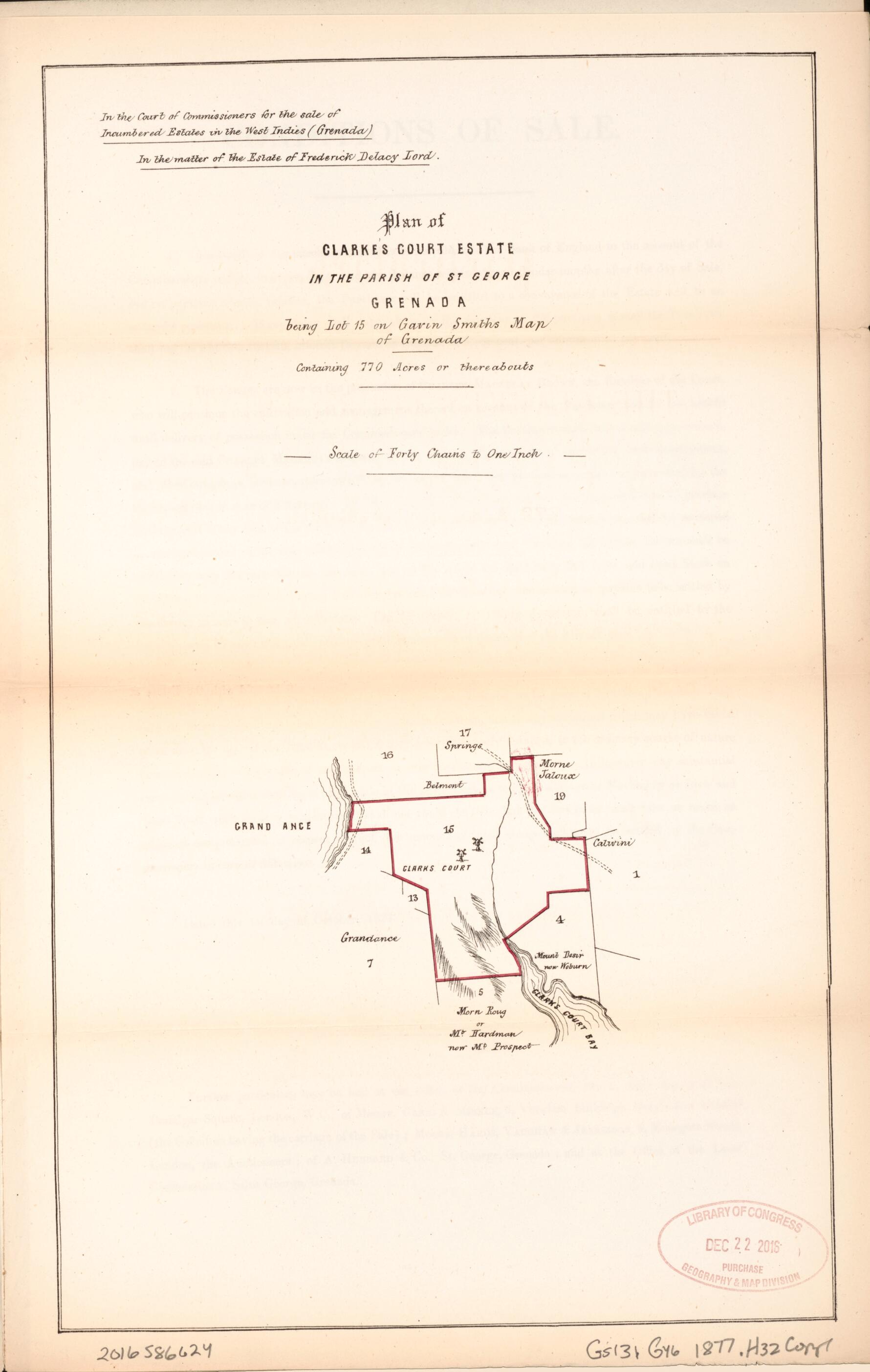 This old map of Plan of Clark&