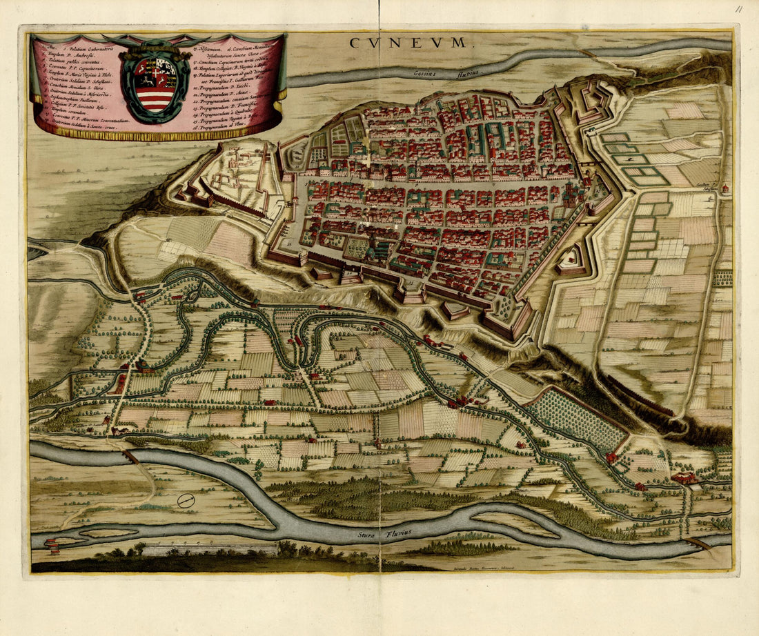 This old map of Cvnevm from a Collection of Plans of Fortifications and Battles, 1684-from 1709 from 1709 was created by Anna Beeck in 1709