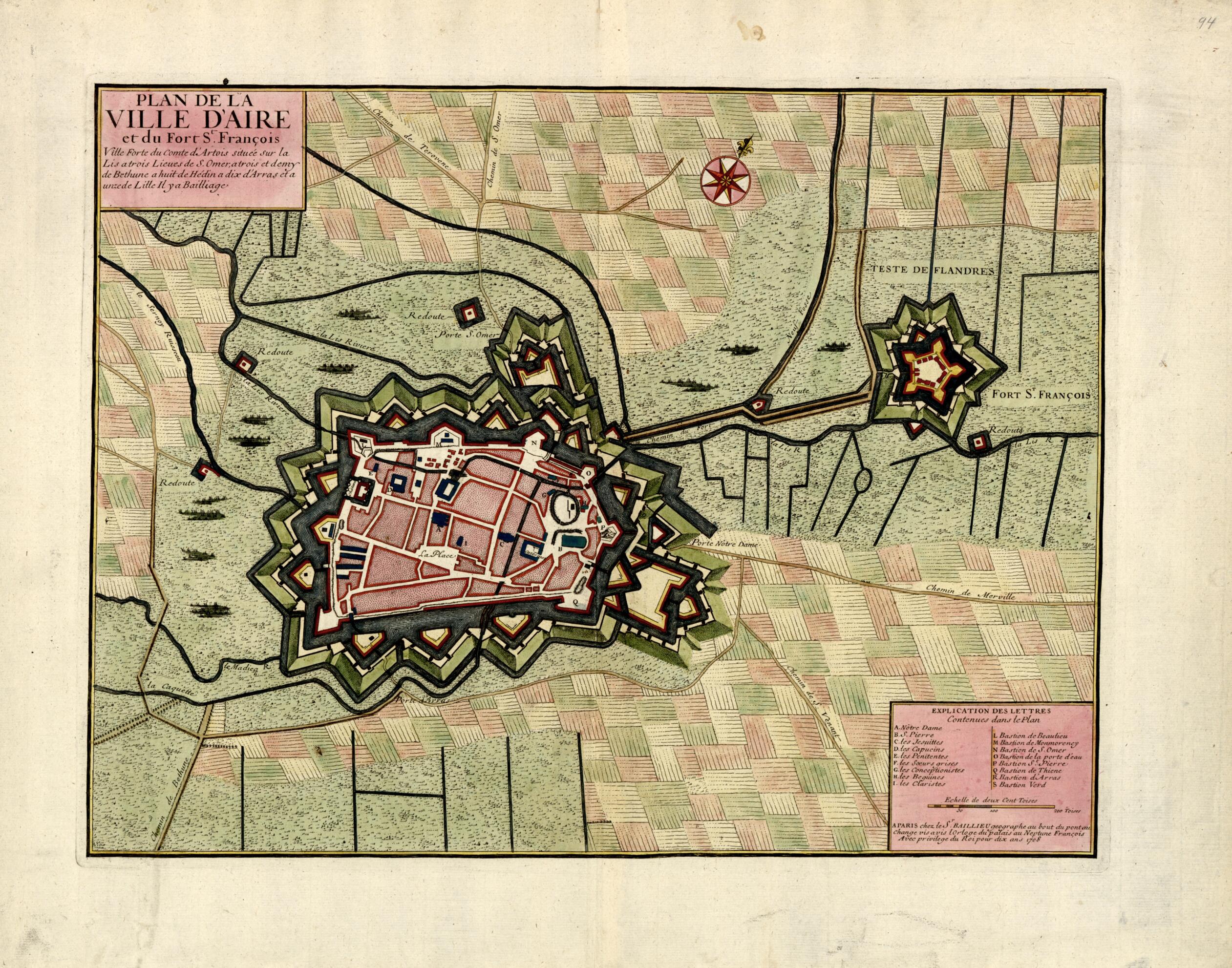 This old map of Plan De La Ville D&