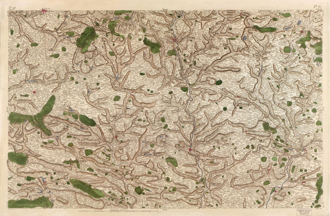 This old map of Image 100 from Carte De France from 1756 was created by Société De La Carte De France in 1756