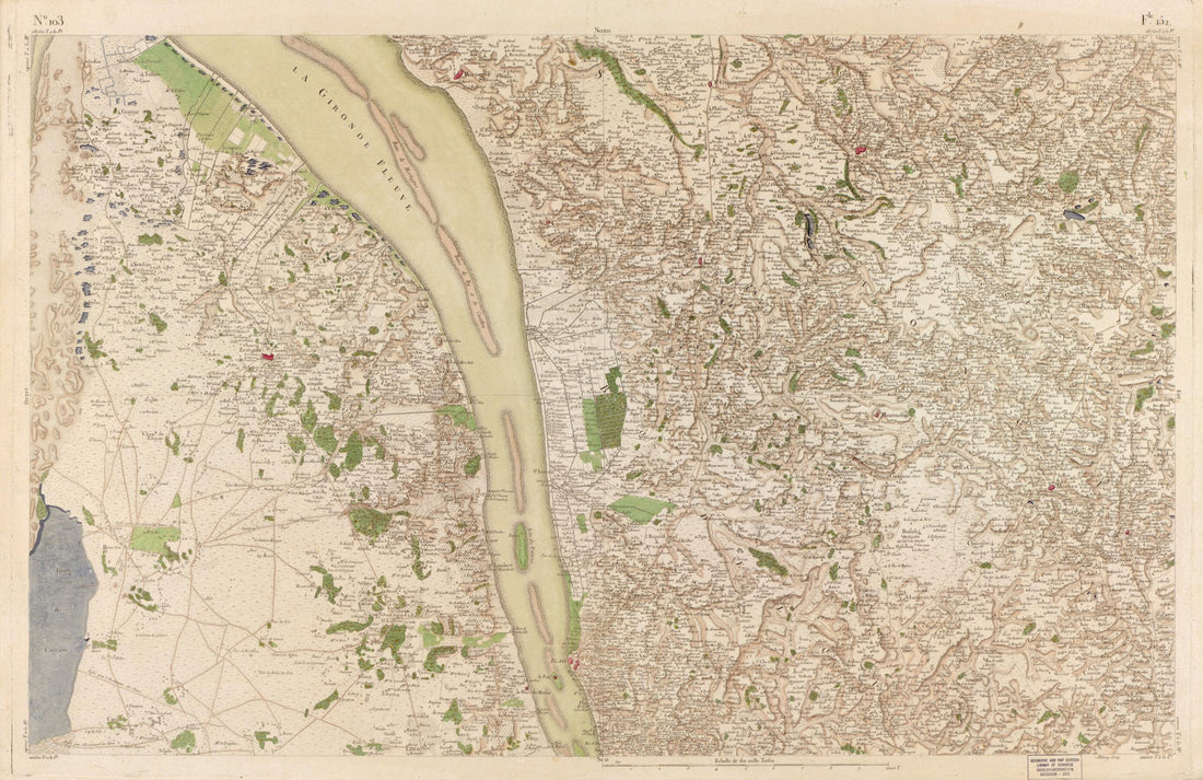 This old map of Image 106 from Carte De France from 1756 was created by Société De La Carte De France in 1756