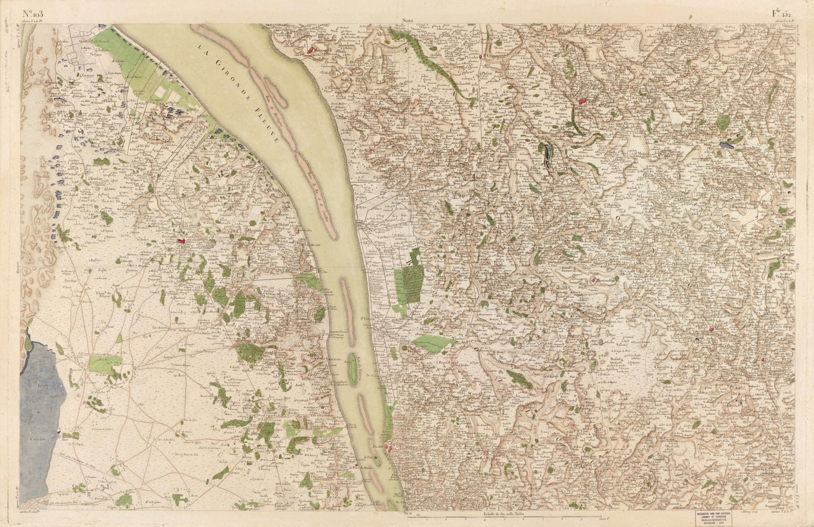 This old map of Image 106 from Carte De France from 1756 was created by Société De La Carte De France in 1756
