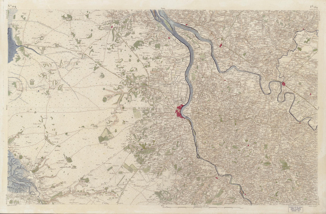 This old map of Image 107 from Carte De France from 1756 was created by Société De La Carte De France in 1756