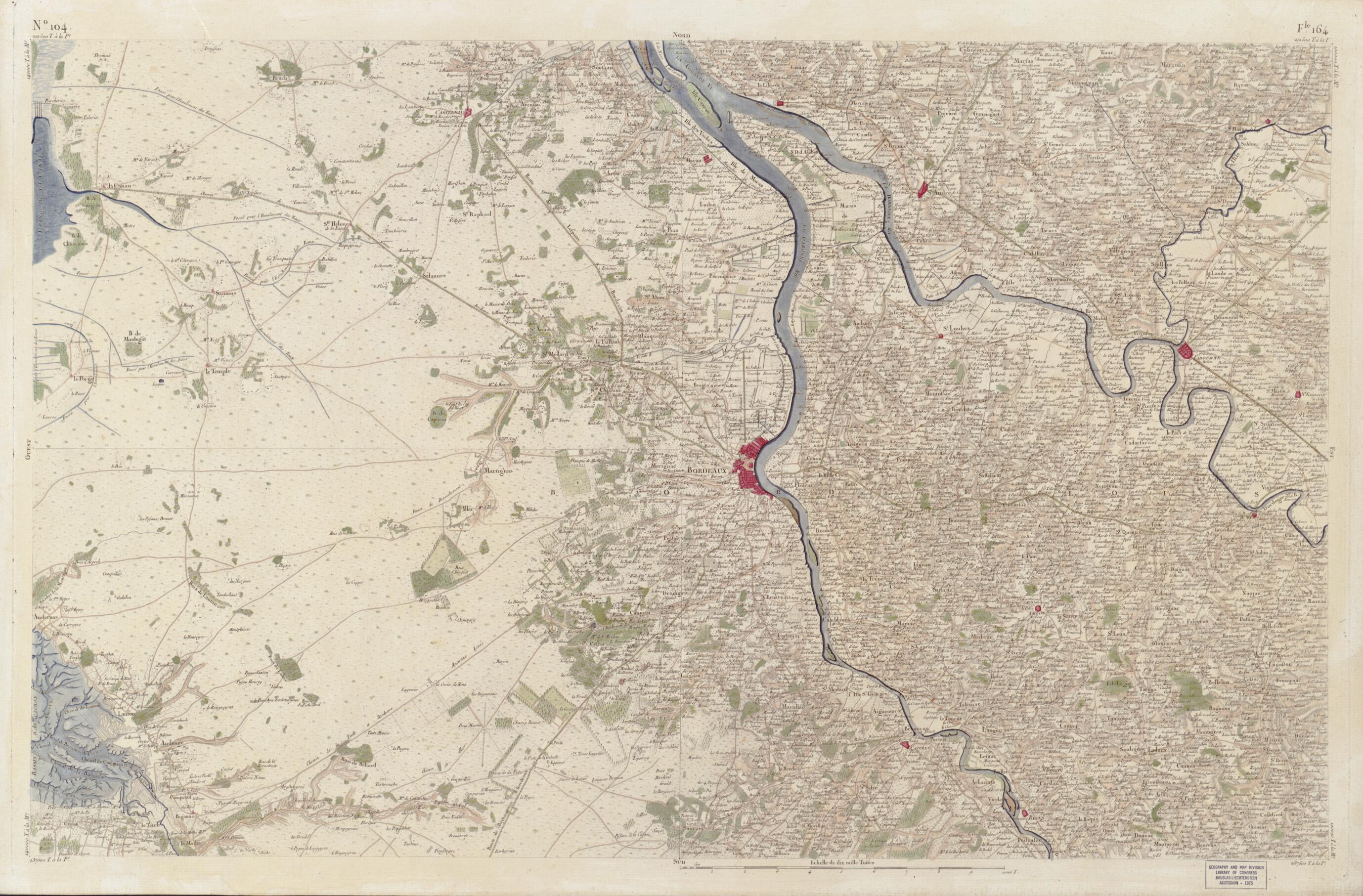 This old map of Image 107 from Carte De France from 1756 was created by Société De La Carte De France in 1756
