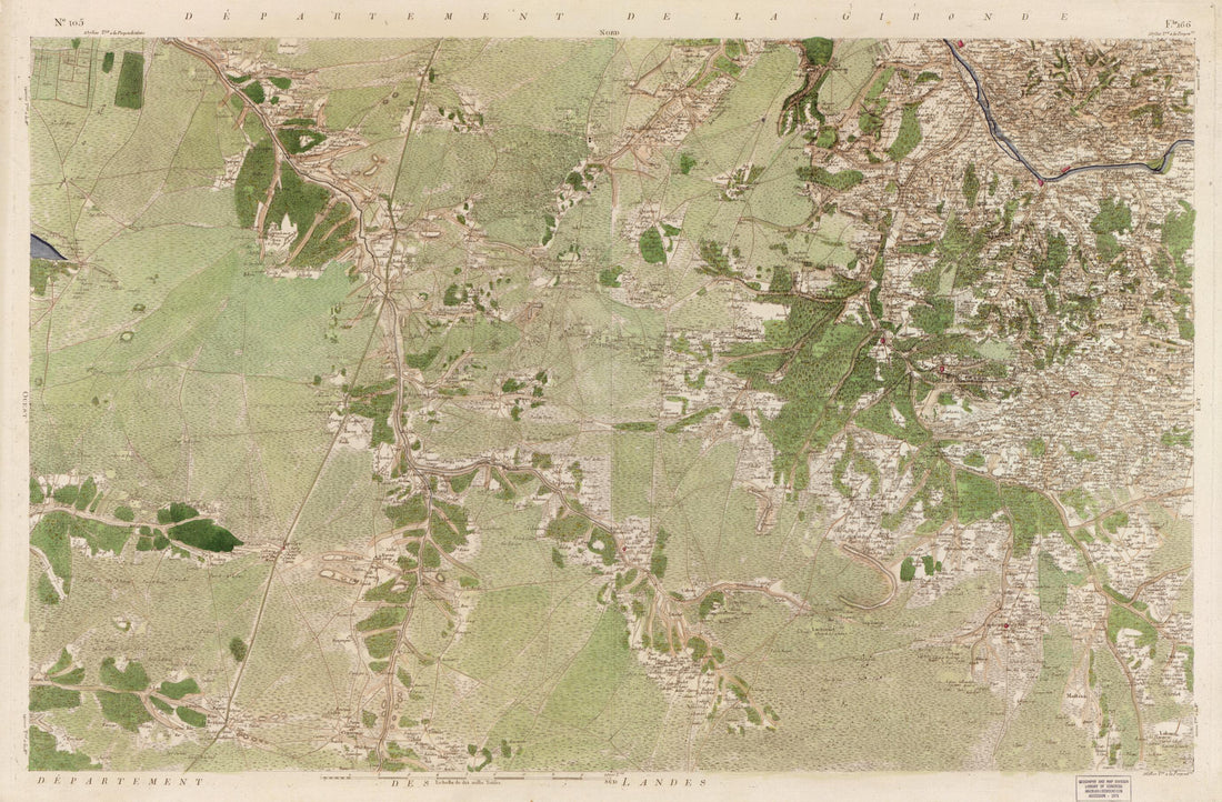 This old map of Image 108 from Carte De France from 1756 was created by Société De La Carte De France in 1756