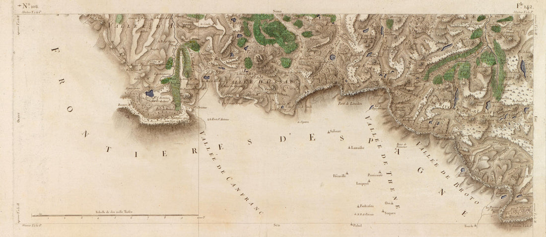 This old map of Image 112 from Carte De France from 1756 was created by Société De La Carte De France in 1756