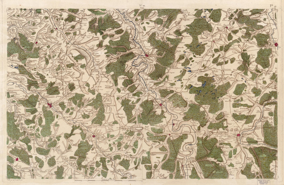 This old map of Image 116 from Carte De France from 1756 was created by Société De La Carte De France in 1756