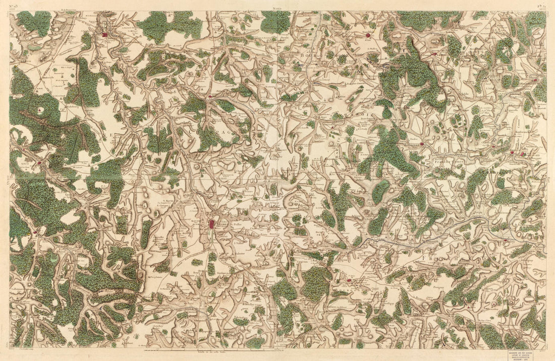 This old map of Image 118 from Carte De France from 1756 was created by Société De La Carte De France in 1756