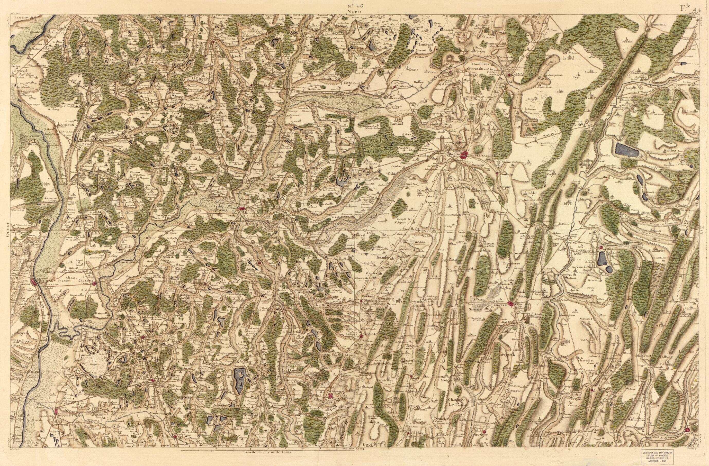 This old map of Image 121 from Carte De France from 1756 was created by Société De La Carte De France in 1756